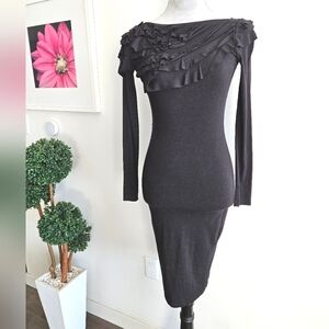ISABEL DE PEDRO Ruffles Bodycon Dress